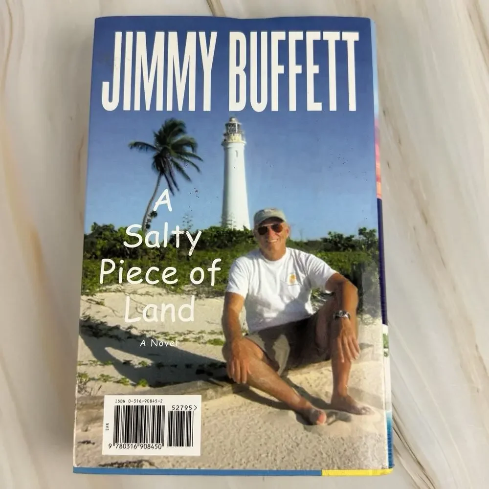 Jimmy Buffett A Salty‎ Piece of Land Novel Hardcover Dust Jacket Adventure EUC